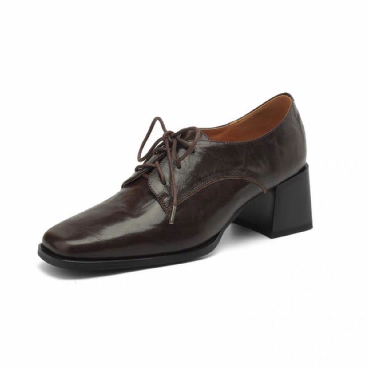 Women Square Toe Lace Up Oxfor - Oxford Lace Up Women recension och pris