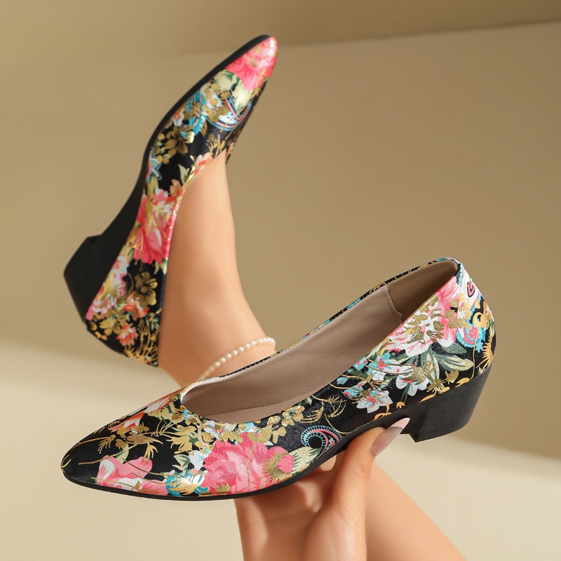 Women Pointed‑Toe Floral Print - Women Shoes Xxl recension och pris