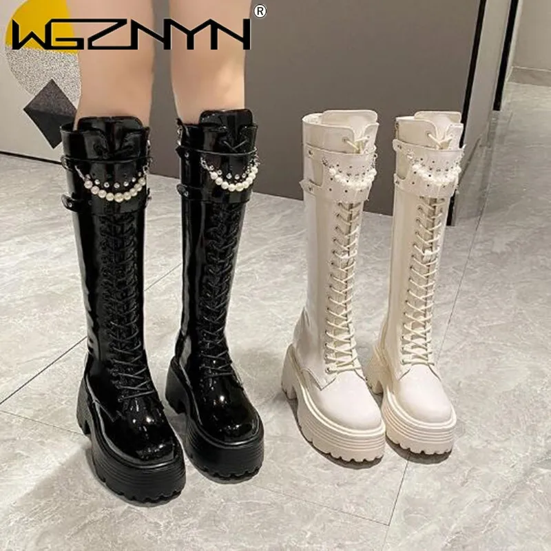 Winter Leather Warm Plush Boot - Knee High Boots Women recension och pris