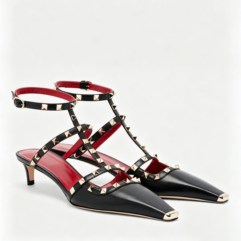 2026 Women's Rivet Low Heel Sq - Women'S Shoes Quality recension och pris