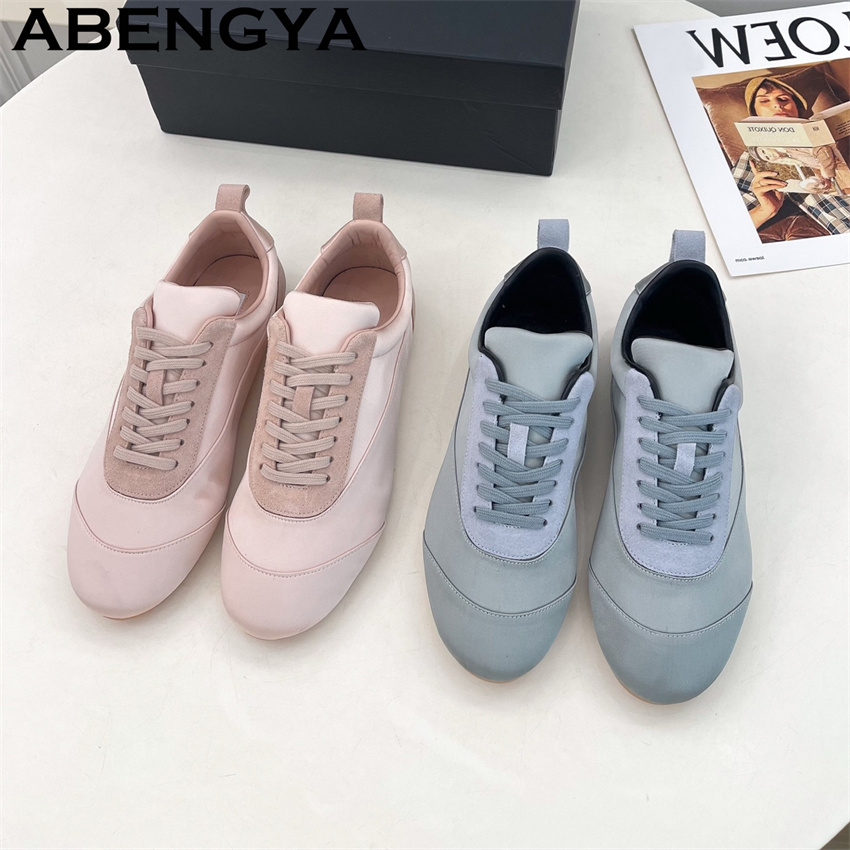 Pink Satin Round Toe Lace Up C - Oxford Lace Up Women recension och pris