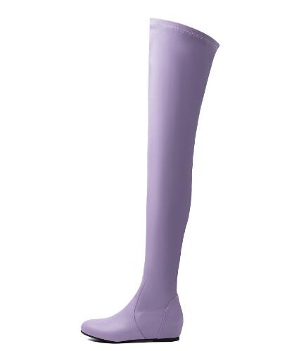 Women Lavender Solid Stretch O - Sock Boot Women recension och pris