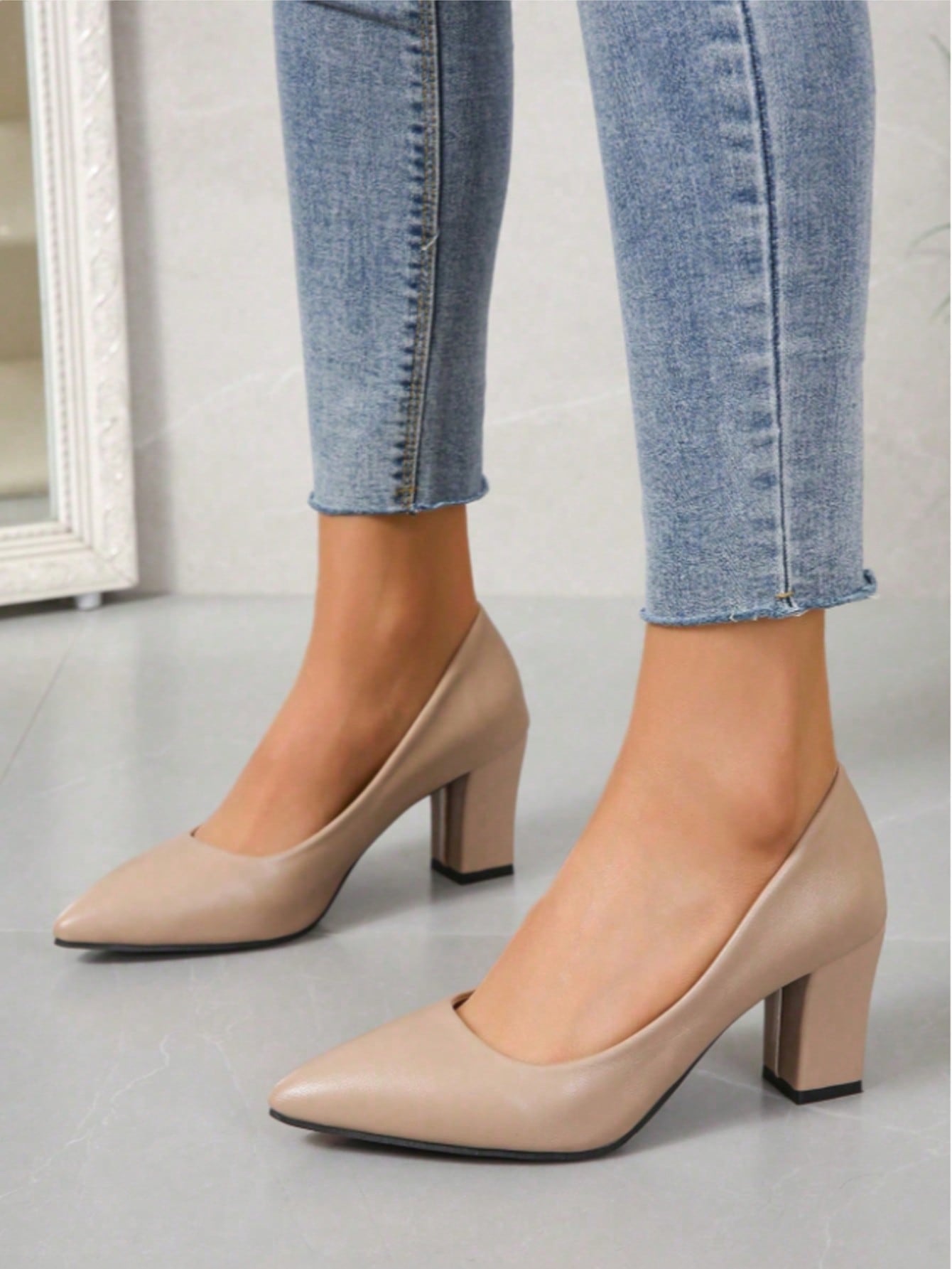 Women's Elegant Sexy Pointed T - Court Heel Pointed recension och pris