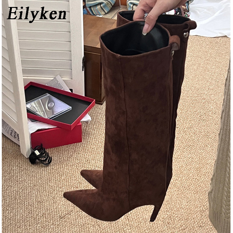 Eilyken Sexy Thin High Heels P - Knee High Boots Women recension och pris